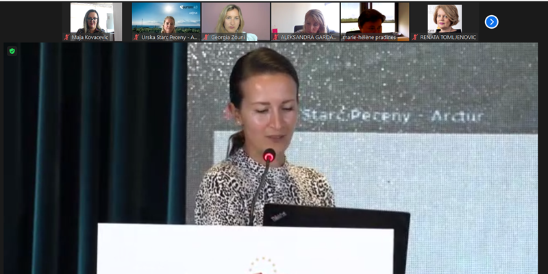 Screenshot from the 7th EUSAIR Forum in Tirana